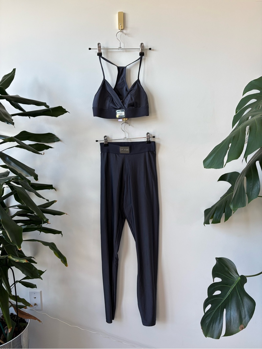 Savage X Fenty Navy Sports Set with Metallic Logo Plaque